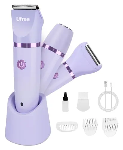 Ufree portable bikini trimmer and electric shaver for women