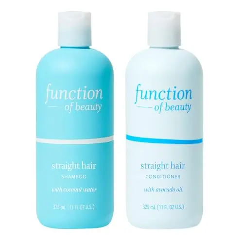 Function of Beauty Straight Hair Shampoo and Conditioner set