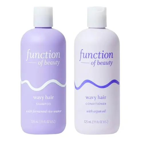 Function of Beauty Wavy Hair Shampoo and Conditioner customizable set