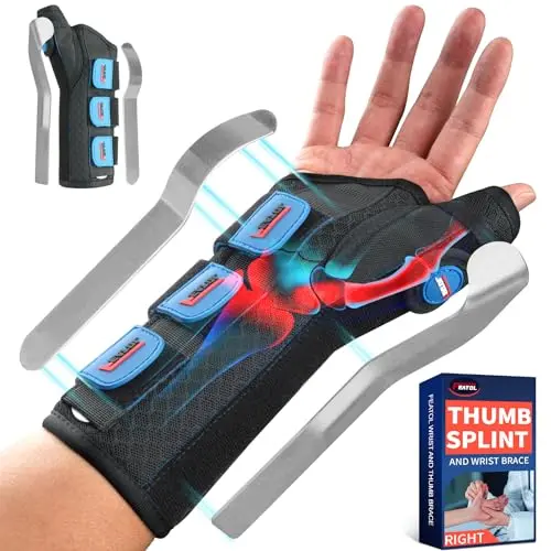 FEATOL carpal tunnel wrist brace with thumb spica splint