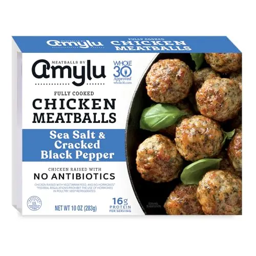 Amylu sea salt and cracked black pepper chicken meatballs
