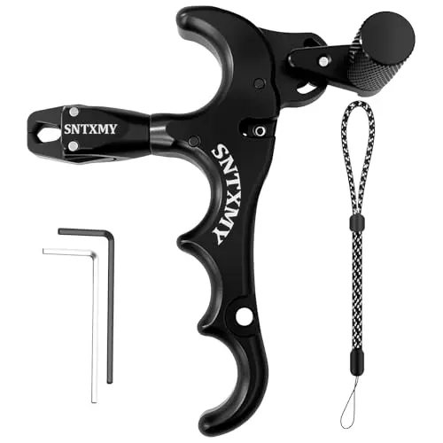 sntxmy 4-finger thumb release for compound bow archery