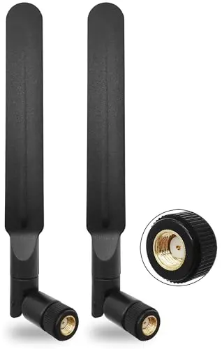 Tenmory dual WiFi 6E antennas with black finish