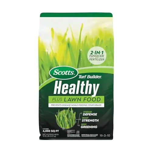 Scotts Turf Builder Healthy Plus fungicide and fertilizer