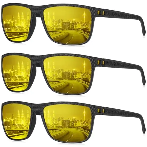 KALIYADI night vision glasses with yellow lenses showing crisp clarity