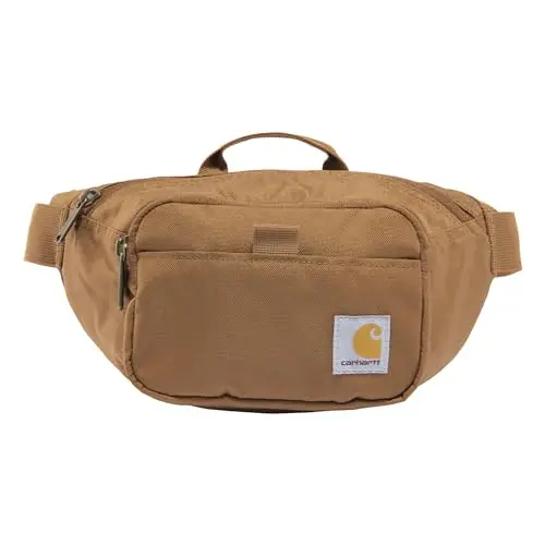 Carhartt brown waist pack with sturdy construction