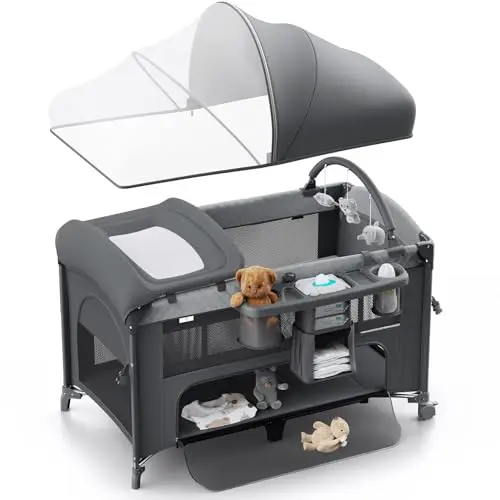 Obee Odee 4-in-1 bassinet with mosquito net and storage