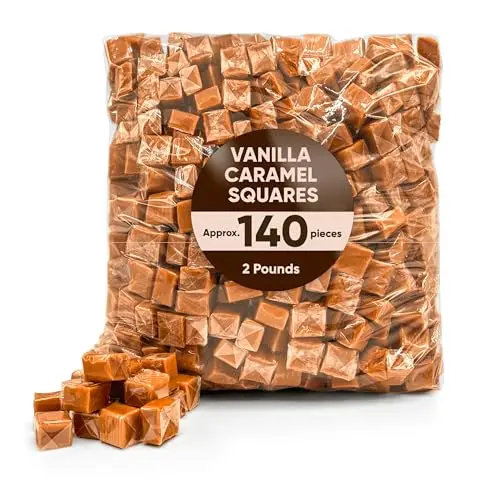 JO SWEETS vanilla caramel squares individually wrapped candy