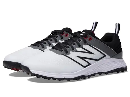 New Balance Fresh Foam Contend v2 golf shoes in white and black