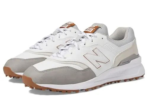New Balance 997 SL golf shoes in white and gray