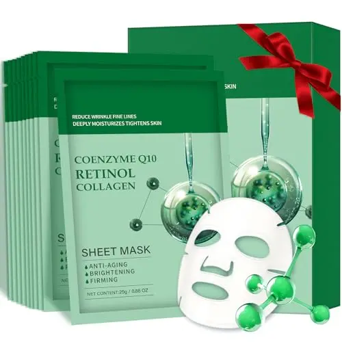 IREV collagen sheet mask with Coenzyme Q10 and retinol