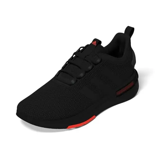 Adidas Racer TR23 men's sports shoes in black and solar red