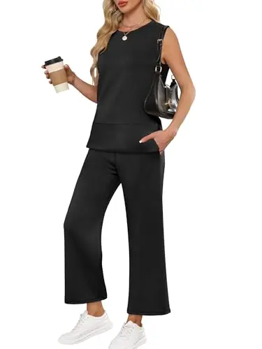 ANRABESS women's two piece beach vacation lounge set