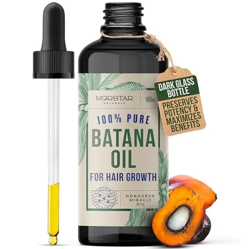 Morstar Batana Oil bottle with Dr Sebi endorsement