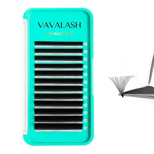 VAVALASH cashmere easy fan lashes in black with matte finish