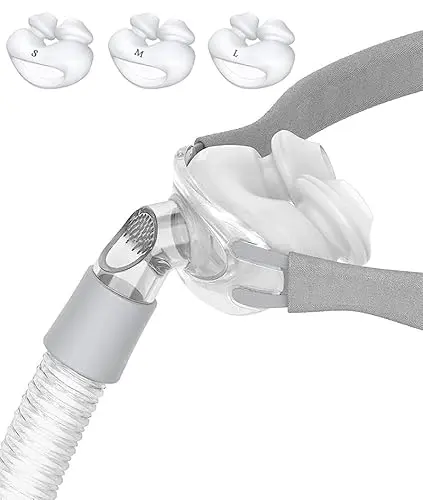 Unsvorns nasal pillow CPAP mask system with frame and cushions