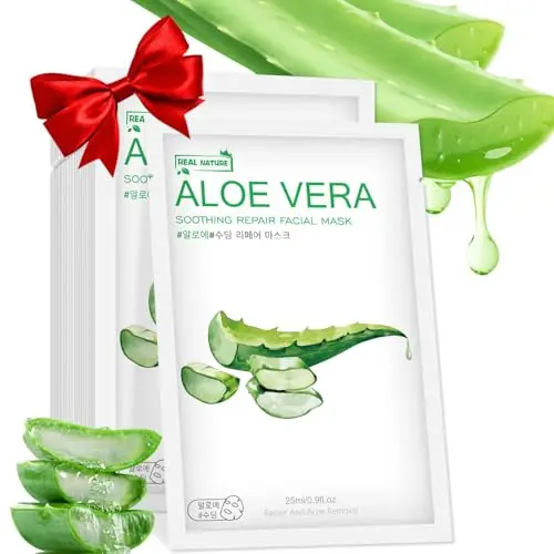 IREV Aloe Vera Face Mask 10-pack for sensitive skin
