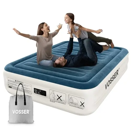 VOSSER Queen air mattress with patented internal construction