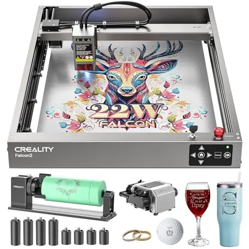 CREALITY FALCON2 22W laser engraver machine with air assist