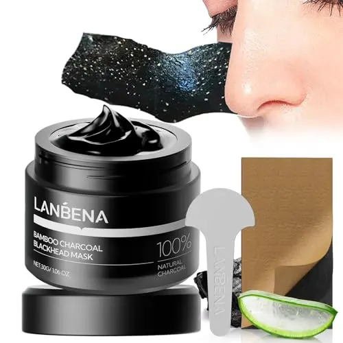 LANBENA bamboo charcoal blackhead remover mask peel-off treatment for nose