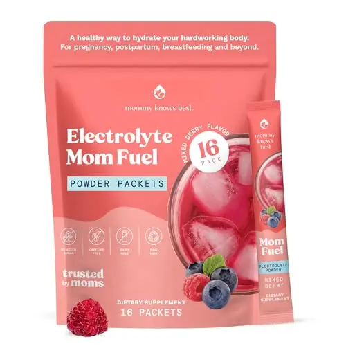 Mommy Knows Best Mom Fuel electrolyte drink mix for pregnancy hydration