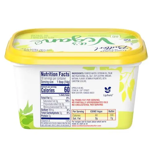 I Can't Believe It's Not Butter Vegan tub