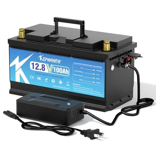 KEPWORTH 12.8V 100Ah lithium battery with USB ports
