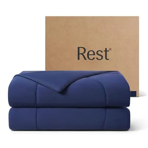 REST Evercool cooling comforter in midnight blue
