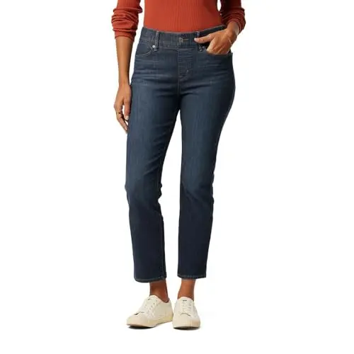 Levi Strauss Signature women's totally shaping ultimate pull-on ankle straight jeans