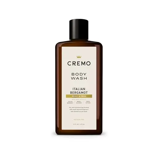 Cremo Italian Bergamot Body Wash bottle showing modern design