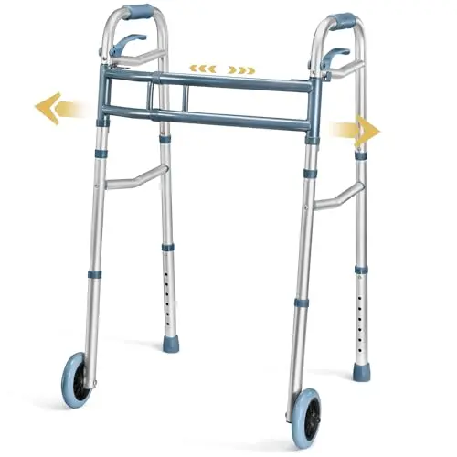 Medical King silver aluminum rolling walker