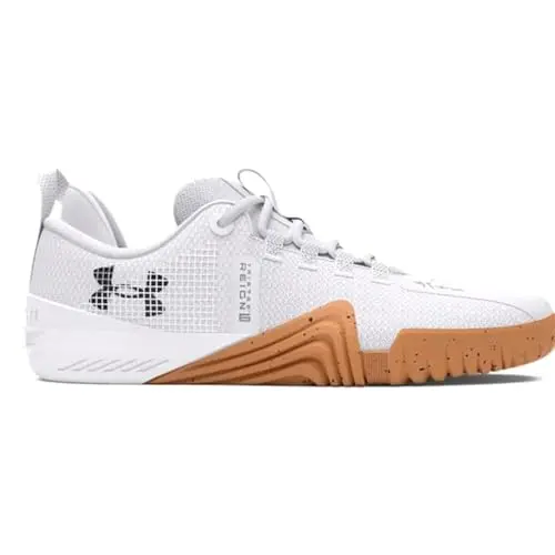 Under Armour TriBase Reign 6 training shoes in white and gray
