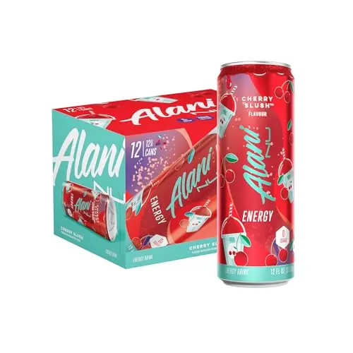 Alani Nu Cherry Slush energy drink can with vibrant red design