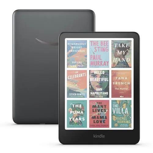 Amazon Kindle Colorsoft e-reader with color display in metallic black