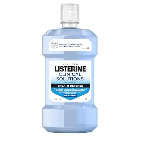 Listerine Clinical Solutions Breath Defense Mouthwash bottle