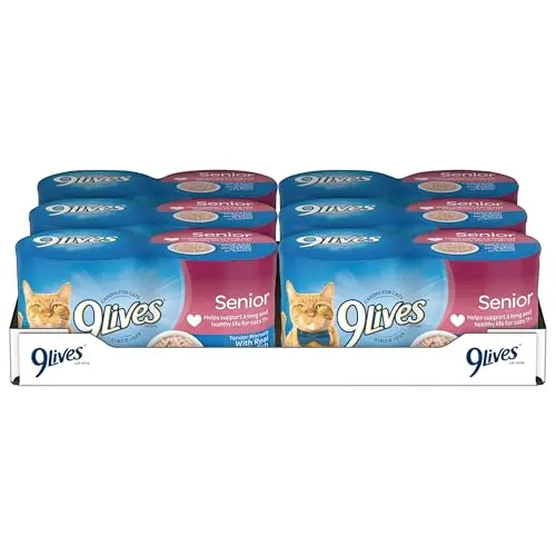 9Lives Wet Senior Cat Food tender morsels in sauce