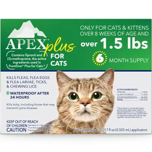 Apex Plus flea and tick treatment for cats