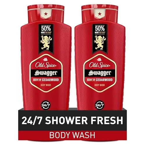 Old Spice 3X Defense Body Wash with Swagger cedarwood scent