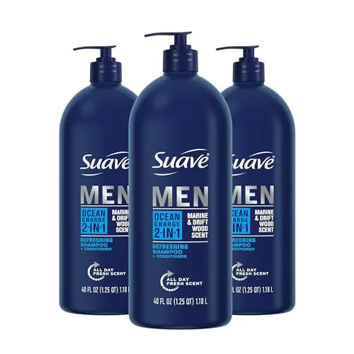 Suave Men 2-in-1 Shampoo and Conditioner Ocean Charge