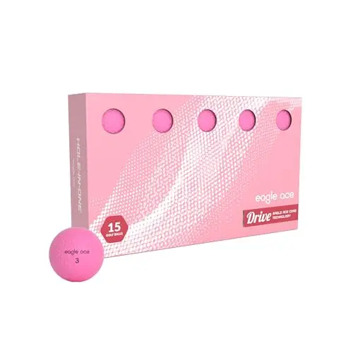 Eagle Ace Drive golf balls in coral color