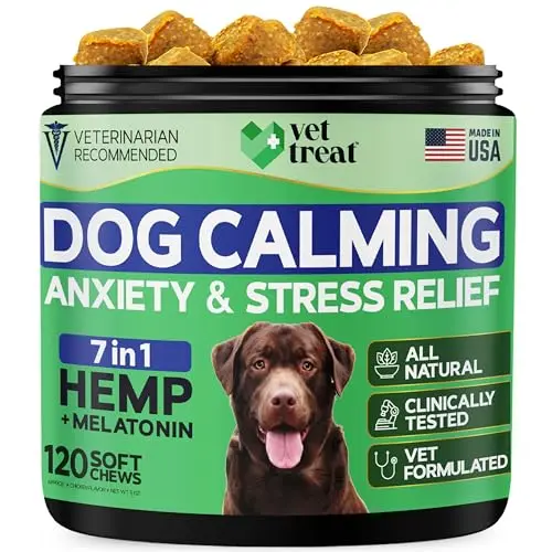 Vet Treat Hemp Calming Chews for dogs stress relief