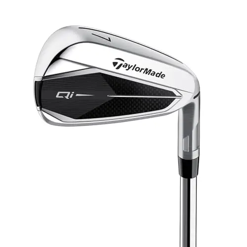 TaylorMade Qi golf irons in silver finish