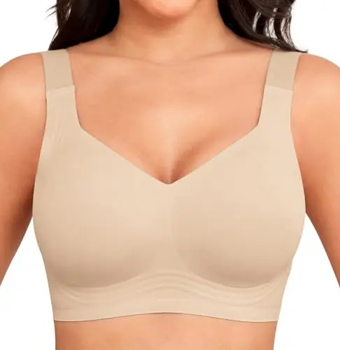Xcutting wireless sleep bra with padding for large breasts