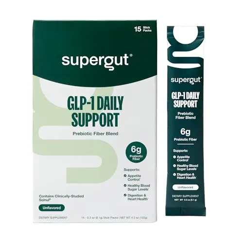 Supergut GLP1 Daily Support prebiotic fiber powder for gut health