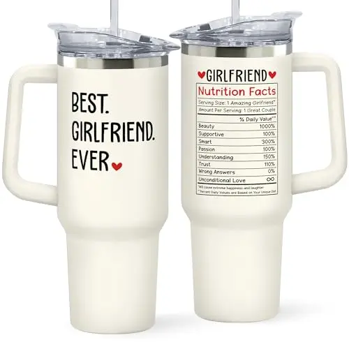 SUCHAGIFT stainless steel tumbler with romantic design for girlfriend