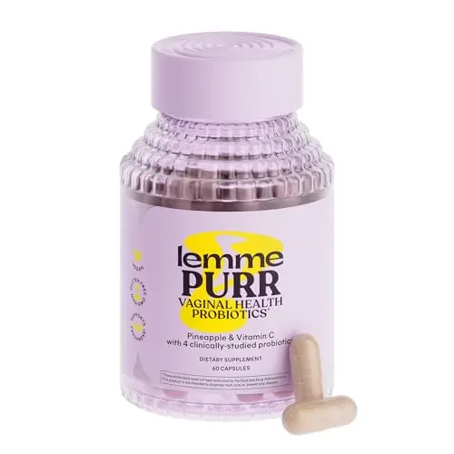 Lemme Purr Vaginal Probiotics capsules bottle