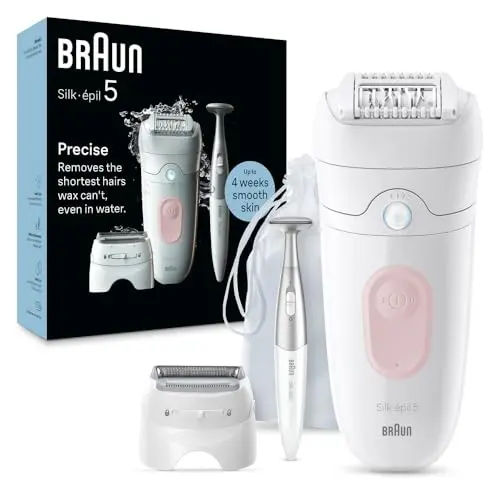 Braun Silk-épil 5 epilator with shaver head and trimmer comb