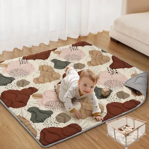 Blissful Diary baby play mat with boho pattern and thick padding