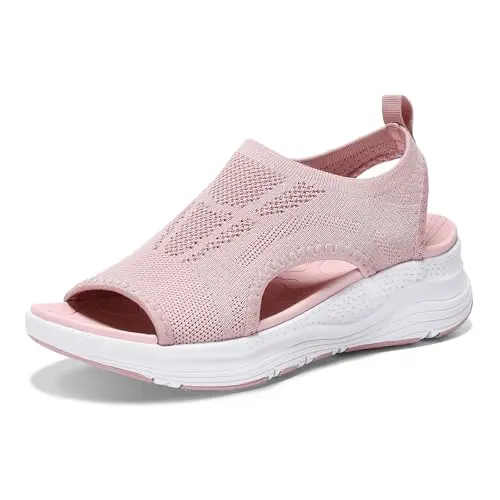 YESWIN women's walking sandals with arch support and non-slip sole