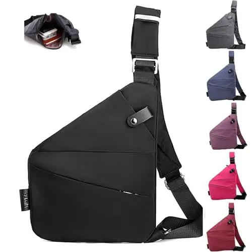 Slim Carry Anti Theft Travel Bag showing ergonomic design and multiple pockets